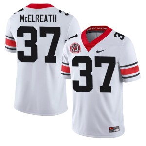 Benjamin McElreath Player White Men #37 1980 National Champions 40th Anniversary Bulldog Nation Jerseys 220231-842