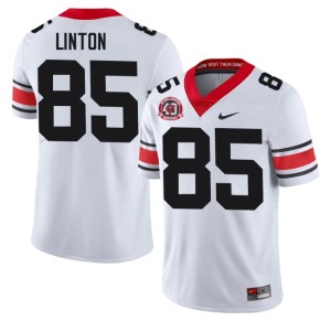 Chase Linton Men's 1980 National Champions 40th Anniversary UGA Bulldogs White 2025 #85 Jerseys 243804-364