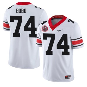 Drew Bobo UGA Game 1980 National Champions 40th Anniversary White #74 Men Jerseys 862008-708