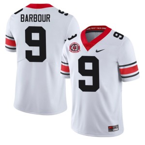 Ethan Barbour 1980 National Champions 40th Anniversary #9 Damn Good Dawgs Mens White Replica Jersey 575124-146