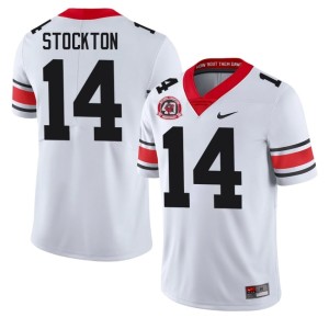 Gunner Stockton Limited 1980 National Champions 40th Anniversary Men White #14 DGDs Jersey 143987-133