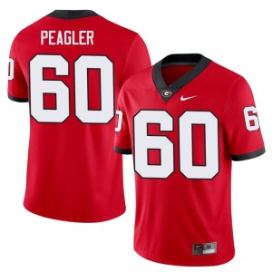 Henry Peagler Mens Bulldog Nation #60 High School Red Jersey 199229-337