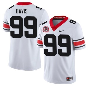 Jordan Davis 1980 National Champions 40th Anniversary Georgia White Replica Men's #99 Jersey 962985-200