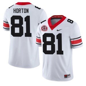 Josh Horton Limited 1980 National Champions 40th Anniversary #81 Men White UGA Jerseys 185145-134