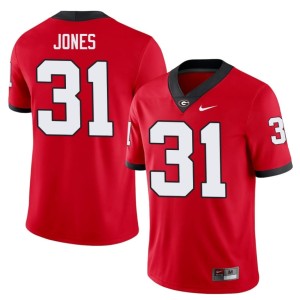 Kyron Jones Game Red #31 University of Georgia Bulldogs Men Jerseys 195320-204