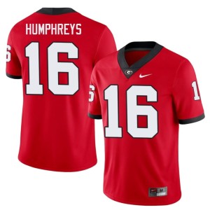 London Humphreys Dawgs Red Official #16 Men Jerseys 441787-788
