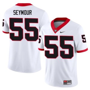 London Seymour University of Georgia #55 2025 White Mens Jerseys 791796-733