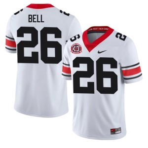 Micah Bell University Georgia Bulldogs Mens 1980 National Champions 40th Anniversary #26 White Jersey 834843-849