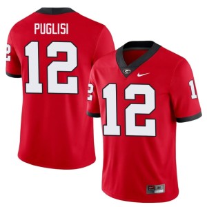 Ryan Puglisi Red #12 High School DGDs Mens Jersey 464964-873
