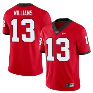 Tyler J. Williams UGA Mens #13 Player Red Jersey 991537-615