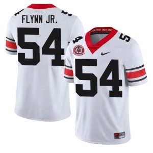 Waltclaire Flynn Jr. High School Men Dawgs 1980 National Champions 40th Anniversary #54 White Jerseys 968100-417