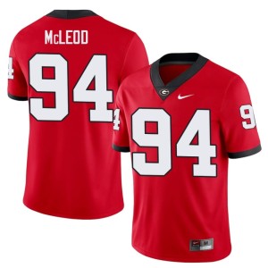 Xzavier McLeod University Red UGA Bulldogs #94 Mens Jerseys 779001-351