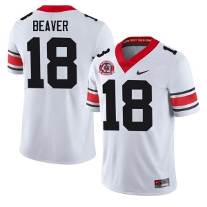 Bryson Beaver NCAA 1980 National Champions 40th Anniversary White University of Georgia Men's #18 Jerseys 727954-895