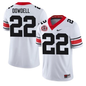 Dante Dowdell University of Georgia Bulldogs Game 1980 National Champions 40th Anniversary White Mens #22 Jerseys 578984-538