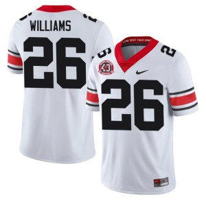 Gentry Williams Men 1980 National Champions 40th Anniversary #26 White Georgia Player Jerseys 894593-231