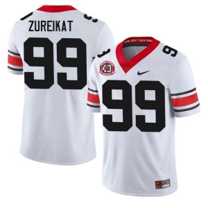 Harran Zureikat #99 University of Georgia Bulldogs Mens 1980 National Champions 40th Anniversary White Limited Jerseys 192408-543