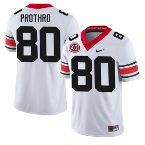 Kaiden Prothro #80 UGA Bulldogs Men Official White 1980 National Champions 40th Anniversary Jersey 369330-849