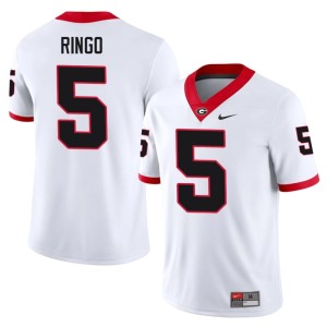 Kelee Ringo UGA White Alumni #5 Men's Jersey 569643-543