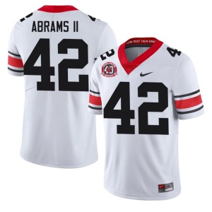 Nick Abrams II White UGA Men's University 1980 National Champions 40th Anniversary #42 Jersey 517398-927