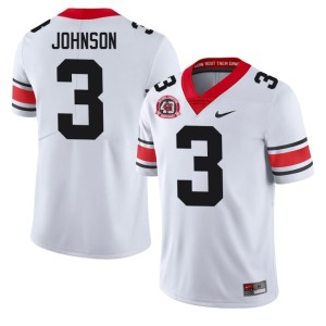 Quintavius Johnson Men's White Dawgs #3 High School 1980 National Champions 40th Anniversary Jerseys 297287-750