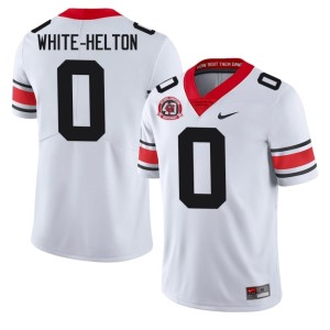 Sacovie White-Helton Men 1980 National Champions 40th Anniversary Damn Good Dawgs White #0 Player Jersey 632894-867