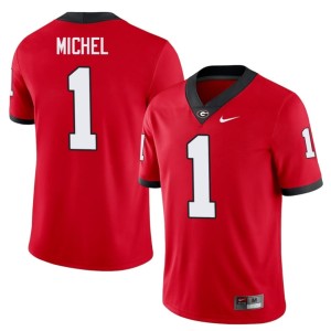 Sony Michel 2026-27 Red UGA Bulldogs #1 Men Jerseys 643704-129