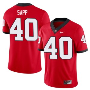 Theron Sapp Mens #40 DGDs University Red Jersey 198344-126