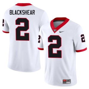 Thomas Blackshear White Georgia #2 Player Men's Jersey 589950-285