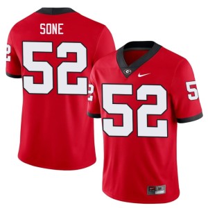 Valdin Sone Georgia #52 College Red Men's Jersey 862678-229