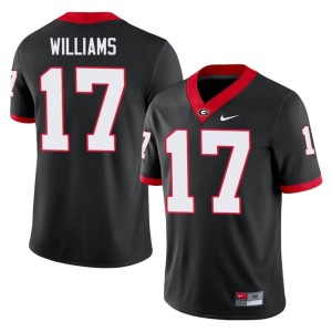 Amaris Williams Men's Black College #17 UGA Bulldogs Jerseys 960338-875