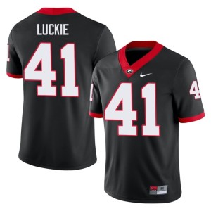 Carter Luckie Men's Replica UGA Black #41 Jerseys 151389-922