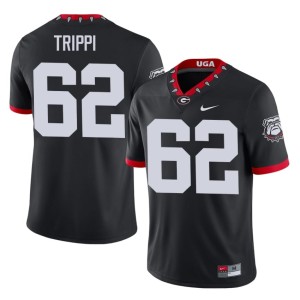 Charley Trippi Georgia Bulldogs High School Mascot 100th Anniversary Black #62 Men Jerseys 814784-342