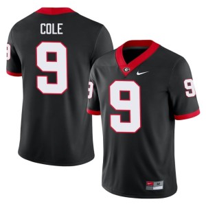 Chris Cole College University of Georgia Black Men's #9 Jersey 664222-454