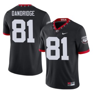 Craig Dandridge #81 Mascot 100th Anniversary Men's Football Black DGDs Jersey 871551-189