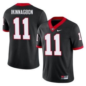 Darren Ikinnagbon #11 Bulldog Nation University Men's Black Jersey 897738-686