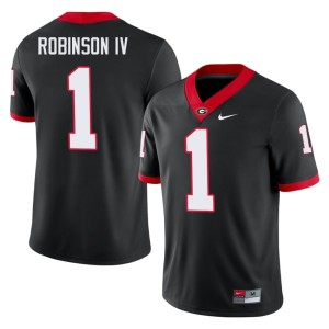 Ellis Robinson IV Bulldog Nation Player #1 Black Men's Jerseys 450764-951