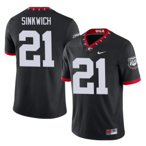 Frank Sinkwich 2026-27 Mascot 100th Anniversary Black Bulldog Nation #21 Men Jerseys 272211-743