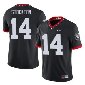 Gunner Stockton #14 Mens College Bulldog Nation Mascot 100th Anniversary Black Jerseys 430261-195