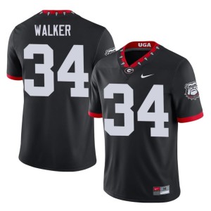 Herschel Walker Mens Mascot 100th Anniversary #34 2025 Damn Good Dawgs Black Jersey 790925-646