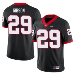 Isaiah Gibson Mens #29 Black Bulldog Nation Stitched Jersey 215861-429