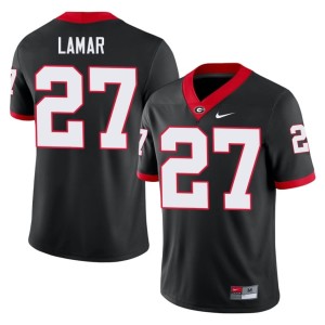 Jae Lamar College Men University of Georgia Black #27 Jerseys 141737-832