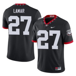 Jae Lamar Bulldog Nation Mascot 100th Anniversary Black #27 Embroidery Mens Jersey 974457-452