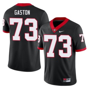 Juan Gaston Georgia Bulldogs Game #73 Black Mens Jersey 514496-590