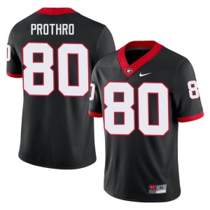 Kaiden Prothro Black #80 NCAA University of Georgia Bulldogs Mens Jersey 750714-403