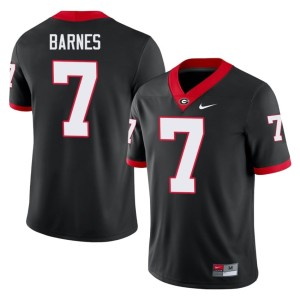Khalil Barnes Black Men College #7 University of Georgia Bulldogs Jerseys 848394-110