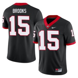 Khamari Brooks #15 Georgia Bulldogs Men's Black 2025 Jersey 130988-431