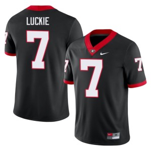 Lawson Luckie Black #7 Men Dawgs Football Jersey 126474-658