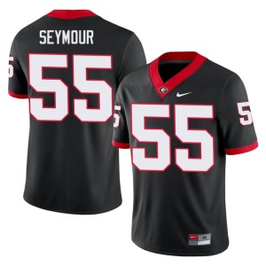 London Seymour Georgia Bulldogs High School Black Men #55 Jersey 801472-643