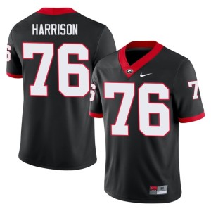 Marcus Harrison Damn Good Dawgs Replica #76 Black Mens Jerseys 696385-790