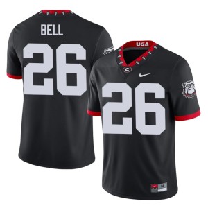 Micah Bell #26 Game Mascot 100th Anniversary Mens Black Go Dawgs Jersey 687861-161